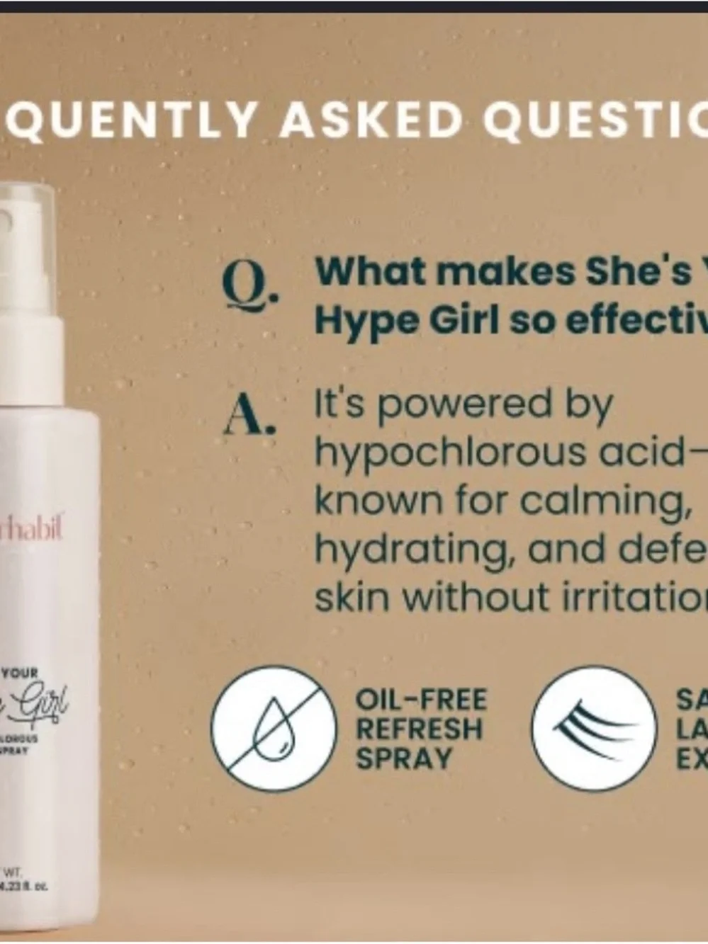 flutterhabit She's Your Hype Girl Hypochlorous Acid Spray — full size